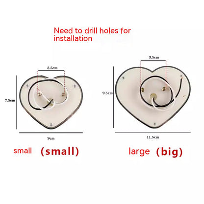 12v Japanese-style Heart-shaped Modified Auto Fender LED Sidelight