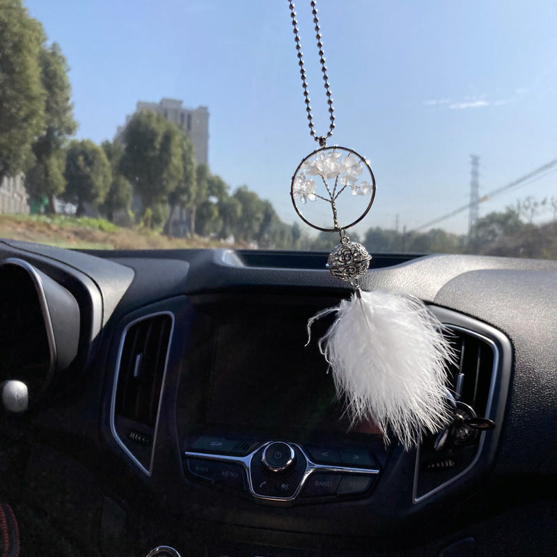 Pendentif Auto Attrape-Rêves Plume