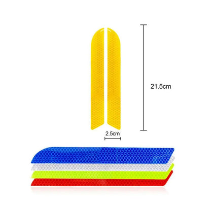 Safety Warning Anti-Collision Auto Safety Car Reflective Strips Reflector Tape Rear Bumper Stickers Warning Mark 