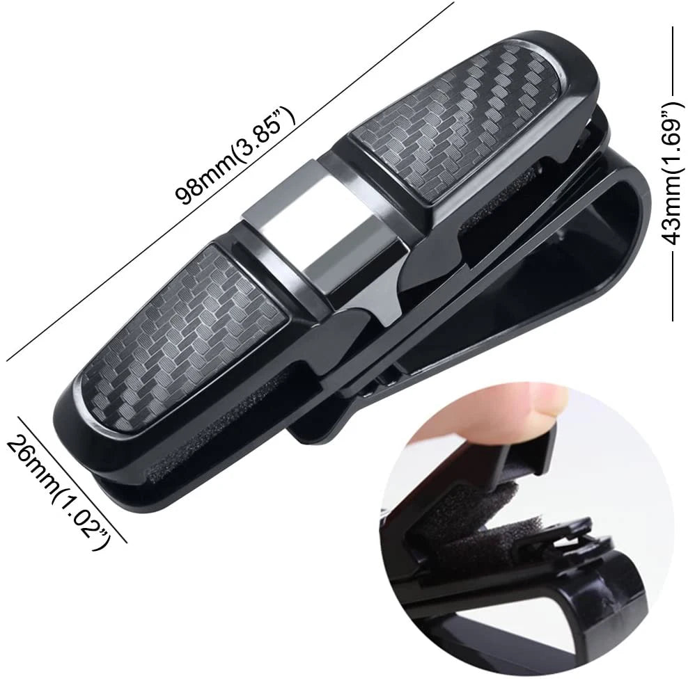 Auto Glasses Holder Portable Ticket Card Clamp Car Sun Visor Sunglasses Clip ABS Eyeglasses Case Car Mout Auto Accessories