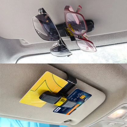 Auto Glasses Holder Portable Ticket Card Clamp Car Sun Visor Sunglasses Clip ABS Eyeglasses Case Car Mout Auto Accessories