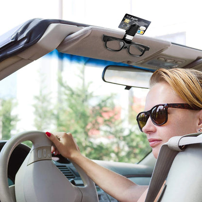 Auto Glasses Holder Portable Ticket Card Clamp Car Sun Visor Sunglasses Clip ABS Eyeglasses Case Car Mout Auto Accessories