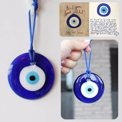 Trendy Kabbalah 1PC Turkish Home Car Auto Accessories Evil Eye Blue Auto Decor Amulet Interior Decor Car Pendant