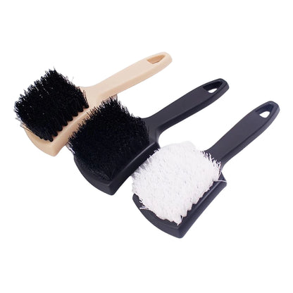 Auto Tire Rim Brush Wheel Hub Cleaning Brushes Car Wheels Detailing Cleaning Accessories Black White Tire Auto Washing Tool