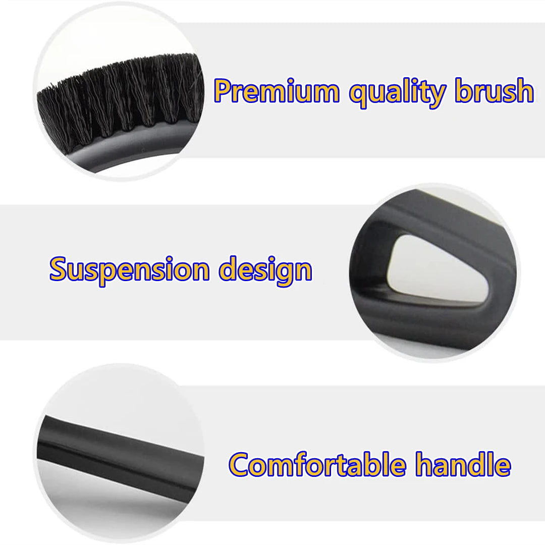 Auto Tire Rim Brush Wheel Hub Cleaning Brushes Car Wheels Detailing Cleaning Accessories Black White Tire Auto Washing Tool