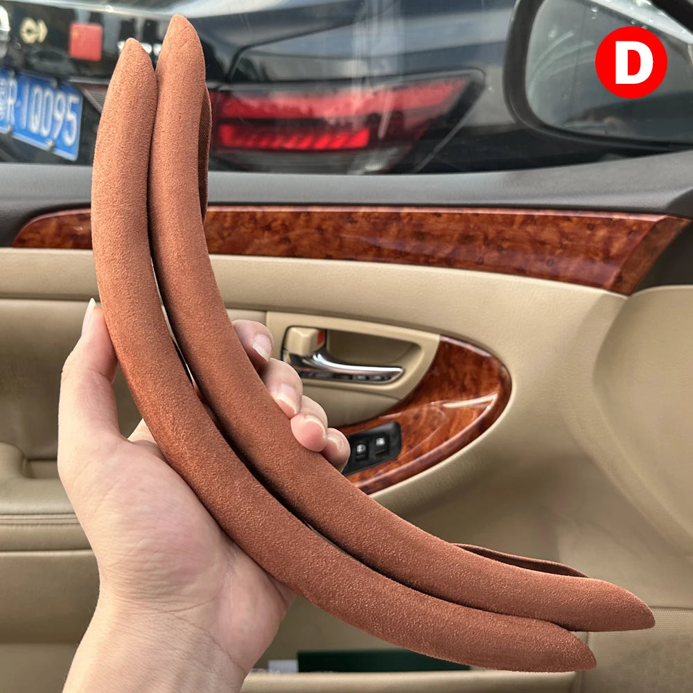 2/3 Uds de fibra de carbono de silicona protector para volante de coche personalizado antideslizante de cubierta accesorios de automóvil 38cm para Auto Deco 2024 