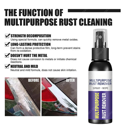 Car Rust Remover Auto Parts Maintenance Cleaner Remove Rust Spray Rapid Derusting Prevent Corrosion