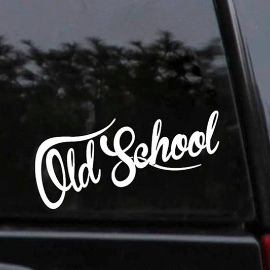 Old School Car Sticker Auto Euro Vinyl Oldstyle Vintage Vinyl Decals Waterproof Window Decoration