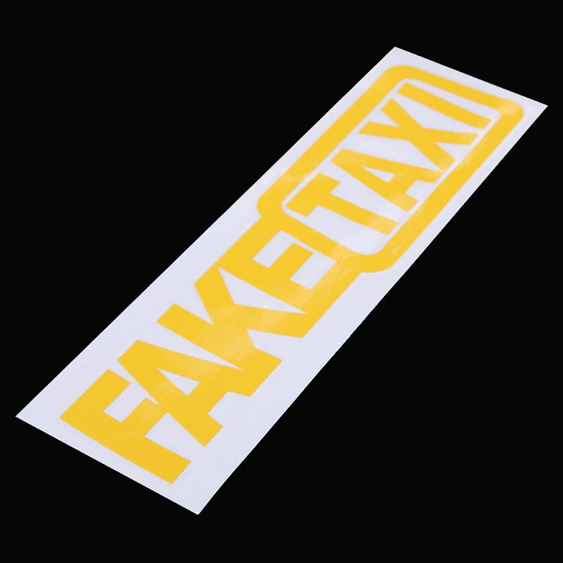 Universal FAKE TAXI Car Auto Sticker Decal Emblem Self Adhesive Vinyl For Car Funny Car Sticker