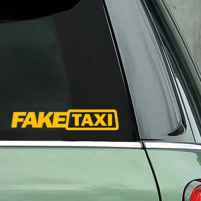 Universal FAKE TAXI Car Auto Sticker Decal Emblem Self Adhesive Vinyl For Car Funny Car Sticker