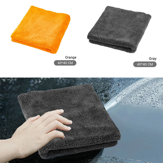 Extra Microfiber Towels Car Washing Rag Multipurpose Plush Towel Detailing Drying Cloth Cleaning Tool Auto Wash Accessories