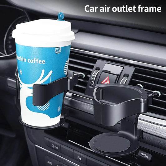 Car Cup Holder for Air Vent - Universal Auto Drink Rack Stand for Water Bottles &amp; Ashtray 