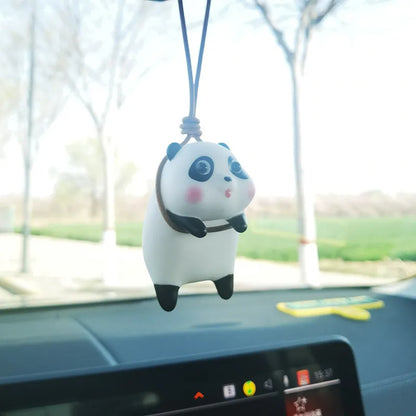 Cute Pig Car Pendants SwingTigger Car Accessories Interior Auto Rearview Mirror Pendants Birthday Gift Auto Decoraction Ornament