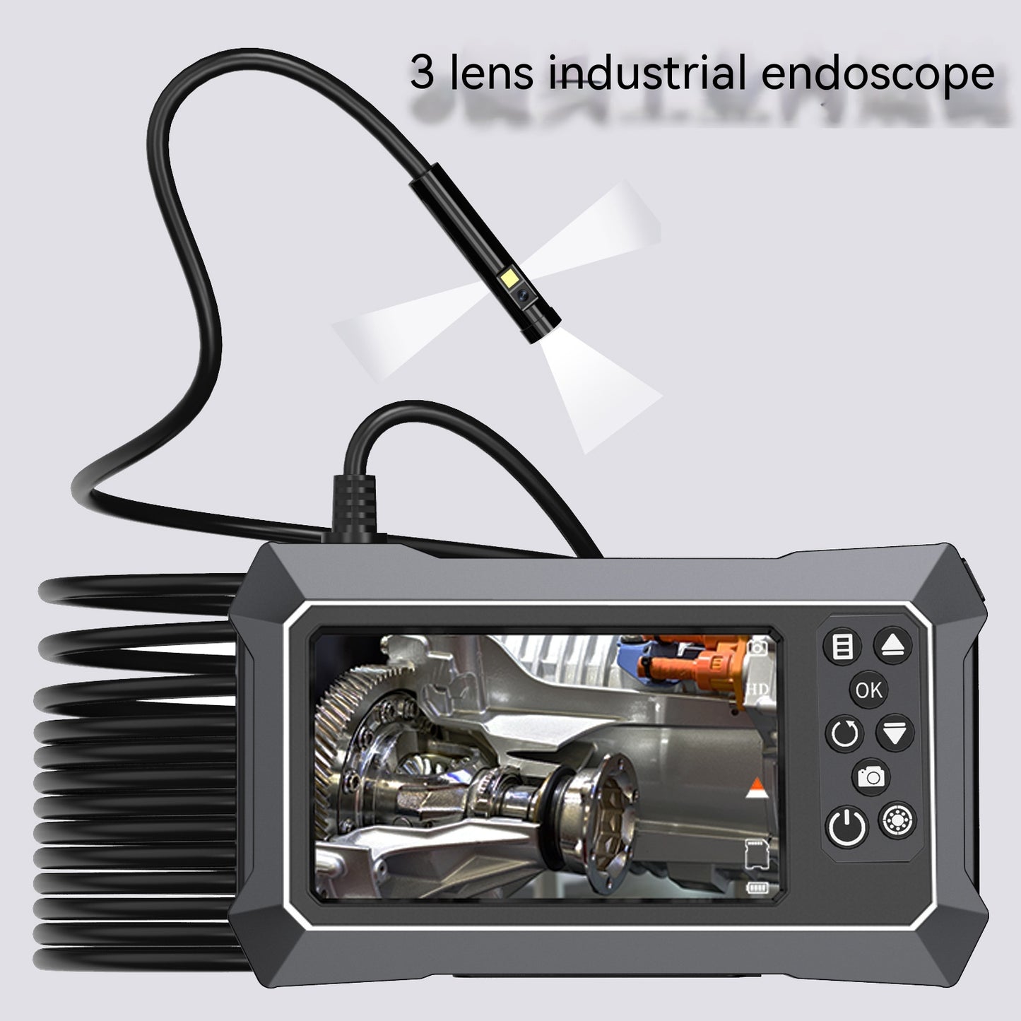 Endoscope industrielle flexible pour réparation automobile